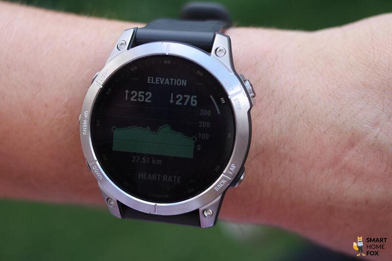 You can see the altimeter on the Garmin Fenix 7.